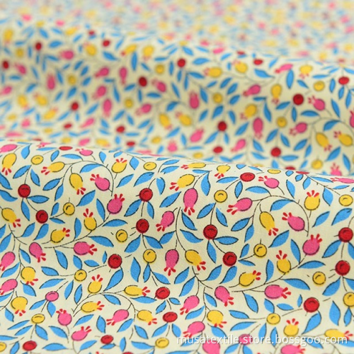 Custom Print OKEO Liberty London Fabric for Sewing Skirt